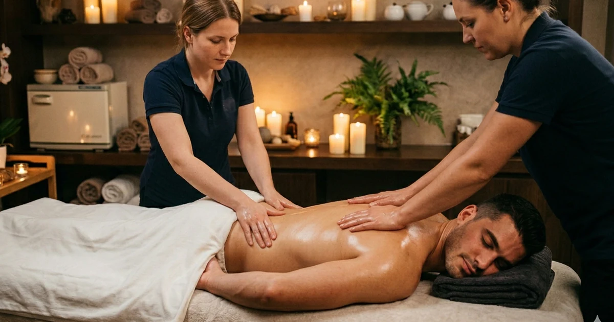Massagem A Quatro Mãos